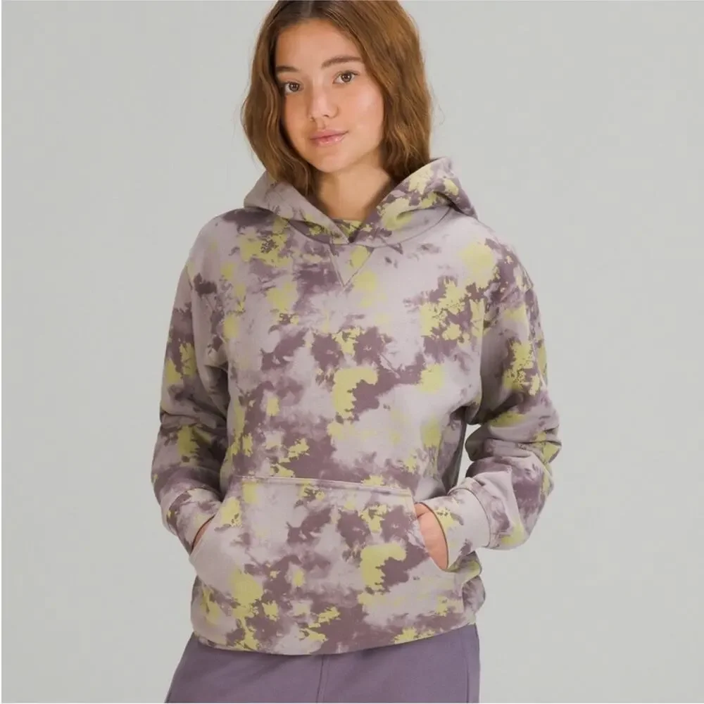 Lululemon All Yours Hoodie Orbital Tie Dye Mauve Grey Multi Size 12 Sweatshirt